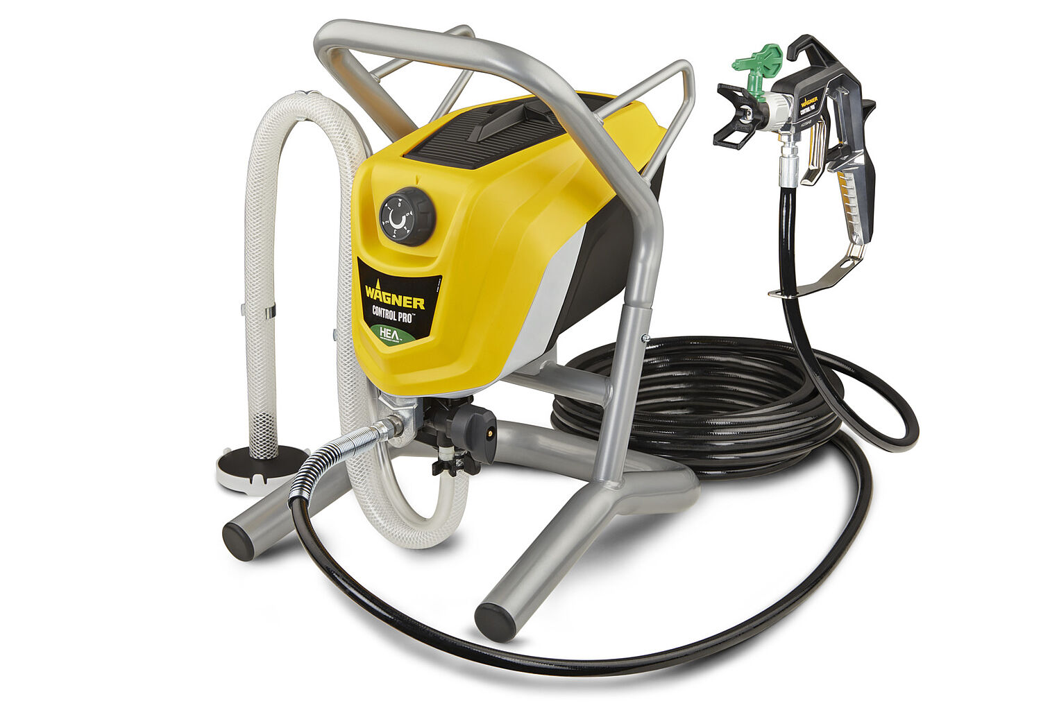 WAGNER Airless ControlPro 250 R Paint Sprayer for dispersion/latex paints,  varnishes & glazes, covers 15 m² in 2 min, 110 bar, adjustable spray  pressure, 9 m hose : : DIY & Tools